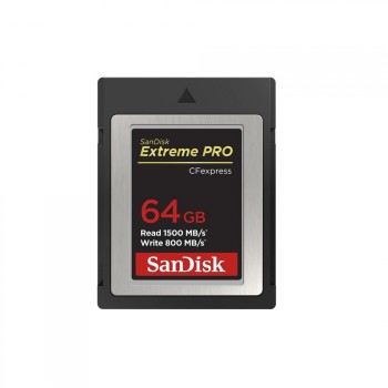 SANDISK CFEXPRESS EXTREME PRO®  KÁRTYA 64GB,Type B,  1500MB/s, 800MB/s,
