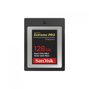 SANDISK CFEXPRESS EXTREME PRO®  KÁRTYA 128GB, Type B,  1700MB/s, 1200MB/s,