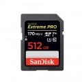 SANDISK SDXC EXTREME PRO KÁRTYA 512GB, 200/140 MB/s , UHS-I, Class 10, U3, V30