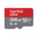SANDISK MICROSD ULTRA® ANDROID KÁRTYA 256GB, 120MB/s,  A1, Class 10, UHS-I
