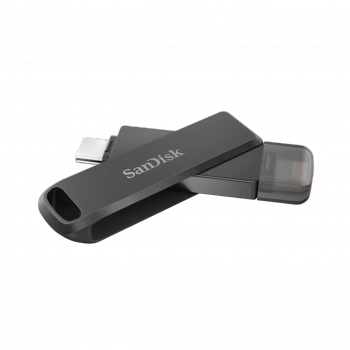 SANDISK iXPAND™ FLASH DRIVE LUXE 128GB, USB-C+LIGHTNING
