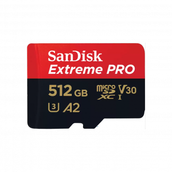 SANDISK MICROSD EXTREME PRO KÁRTYA 512GB, 200/140 MB/s, A2 C10 V30 UHS-I U3