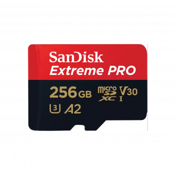 SANDISK MICROSD EXTREME PRO KÁRTYA 256GB, 200/140 MB/s, A2 C10 V30 UHS-I U3