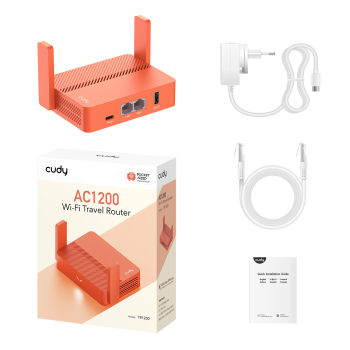 CUDY AC1200 Wi-Fi VPN TRAVEL ROUTER