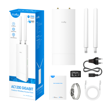 CUDY AC1200 GIGABIT WiFi KÜLTÉRI ACCESS POINT