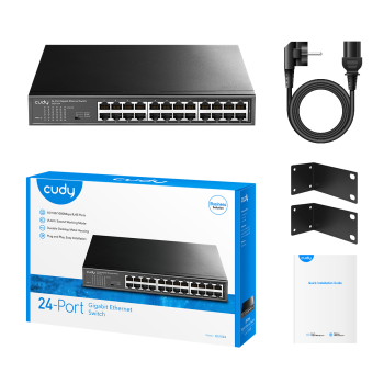 CUDY 24-PORT GIGABIT METAL SWITCH