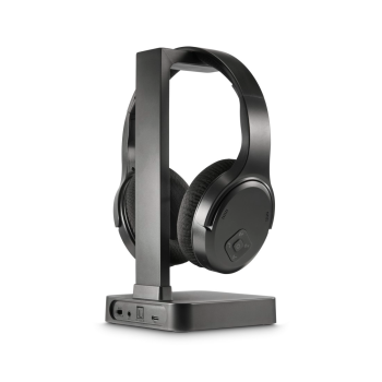 VEZETÉK NÉLKÜLI TV FEJHALLGATÓ, ÁLLVÁNNYAL (2,4GHZ, BLUETOOTH)