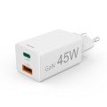 HÁLÓZATI TÖLTŐ, USB + TYPE-C "PD,QC" 45W