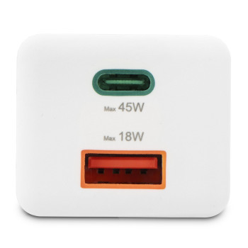 HÁLÓZATI TÖLTŐ, USB + TYPE-C 