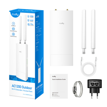 CUDY AC1200 KÜLTÉRI WIFI REPEATER