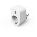 HÁLÓZATI DUGALJ BEÉPÍTETT TÖLTŐVEL, USB-A - USB-C, 30W