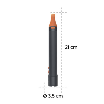 LED ZSEBLÁMPA „FLX1200-C”, TÖLTHETŐ, ALUMÍNIUM, 4 ÜZEMMÓD + SOS, ÜTÉSÁLLÓ, ZOOM