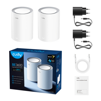 CUDY BE3600 WI-FI7 MESH ROUTER (2DB-OS SZETT)