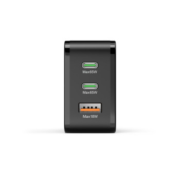HÁLÓZATI TÖLTŐ, USB + 2x TYPE-C 