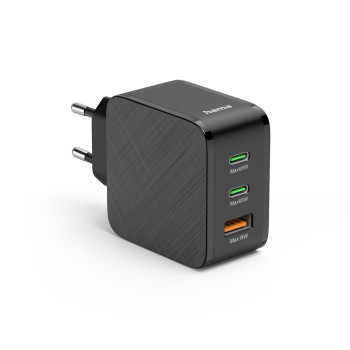 HÁLÓZATI TÖLTŐ, USB + 2x TYPE-C 