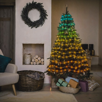 OKOS WIFI KÜLTÉRI ÉS BELTÉRI LED FÜZÉR 10M, RGB / USB