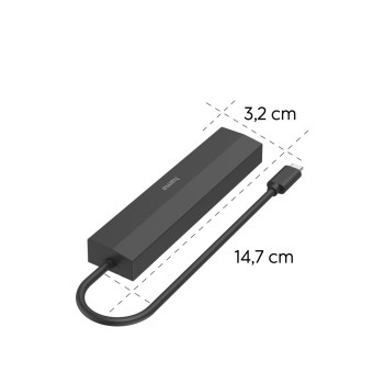 USB 3.1 TYPE-C, 6IN1 DOKKOLÓ ADAPTER V2 (USB3.1, HDMI, LAN, USB-C, PD)