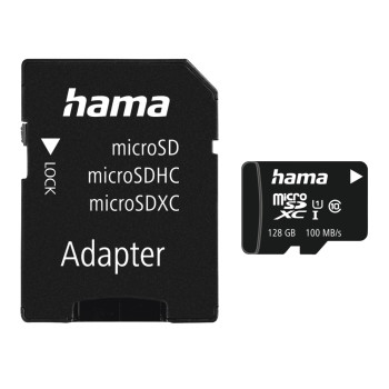 HAMA MICROSD KÁRTYA 128GB, 100MB/S, CL10