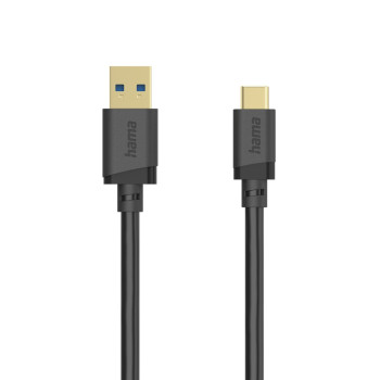 ADATKÁBEL USB 3.1,  TYPE-C/USB A, 0,75M