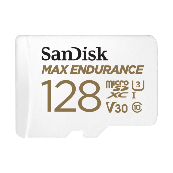 SANDISK MICROSD MAX ENDURANCE KÁRTYA 128GB, 100/40 MB/s, A2 C10 V30 UHS-I U3