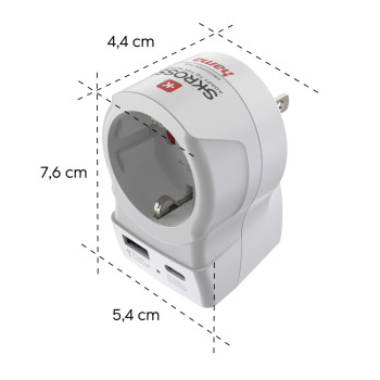UTAZÓADAPTER EURÓPA - USA
