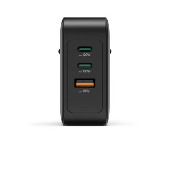 HÁLÓZATI TÖLTŐ, USB + 2x TYPE-C 