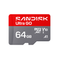 SANDISK microSDXC ULTRA GO KÁRTYA 64GB, R140 MB/S, UHS-I, V10, U1, C10, A1