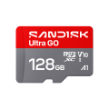 SANDISK microSDXC ULTRA GO KÁRTYA 128GB, R190 MB/S, UHS-I, V10, U1, C10, A1