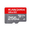 SANDISK microSDXC ULTRA GO KÁRTYA 256GB, R190 MB/S, UHS-I, V10, U1, C10, A1