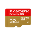SANDISK microSDHC EXTREME GO KÁRTYA 32GB, R100 MB/S, W60MB/S, UHS-I, 5K, 4K UHD, U3, V3