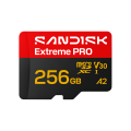 SANDISK microSDXC EXTREME PRO KÁRTYA 256GB, UHS-I, R250MB/S, W170MB/S, 5K, 4K UHD