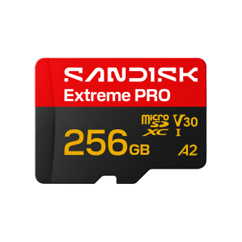SANDISK microSDXC EXTREME PRO KÁRTYA 256GB, UHS-I, R250MB/S, W170MB/S, 5K, 4K UHD