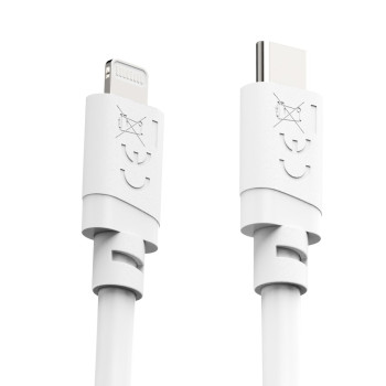 ADATKÁBEL LIGHTNING - USB TYPE-C, 2M, FEHÉR
