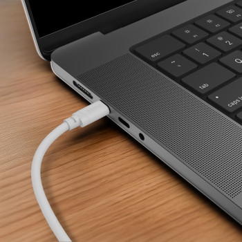 ADATKÁBEL LIGHTNING - USB TYPE-C, 2M, FEHÉR