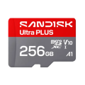 SANDISK microSDXC Ultra Plus 256GB (UHS-I, V10, U1, C10, A1, R200MB/s, Full HD)