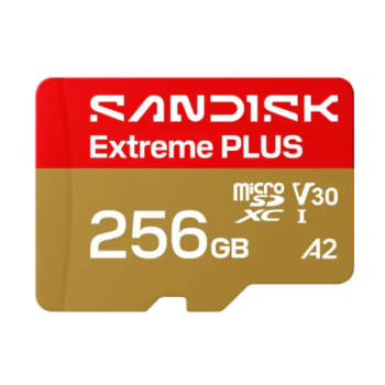 SAMDISK microSDXC Extreme Plus 256GB (UHS-I, R250MB/s / W170MB/s, 5K, 4K UHD)