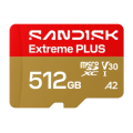 SANDISK microSDXC Extreme Plus 512GB (UHS-I, R250MB/s / W170MB/s, 5K, 4K UHD)