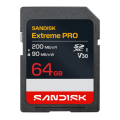 SANDISK SDXC Extreme PRO 64GB, 200/90MB/s, UHS-I, V30, U3, 4K UHD