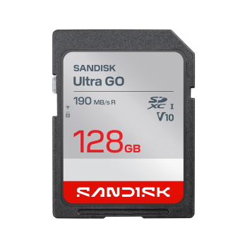 SANDISK SDXC Ultra GO 128GB UHS-I,V10, U1, C10, R190MB/s