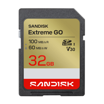 SANDISK SDHC Extreme GO 32GB UHS-I,V30, U3, C10, R190MB/s, W60MB/s