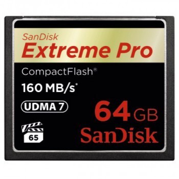 SanDisk CF Extreme Pro kártya 64 GB, 160MB/sec.